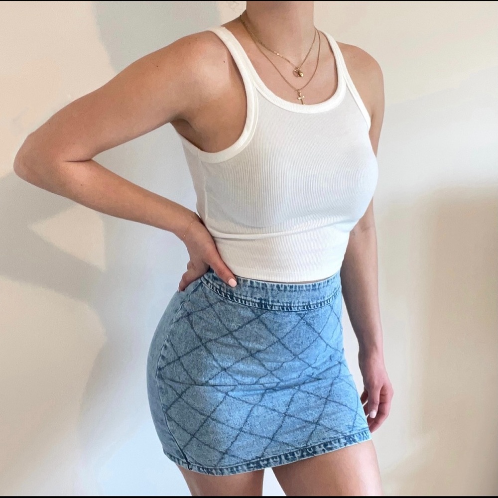 NWT Denim Mini Skirt